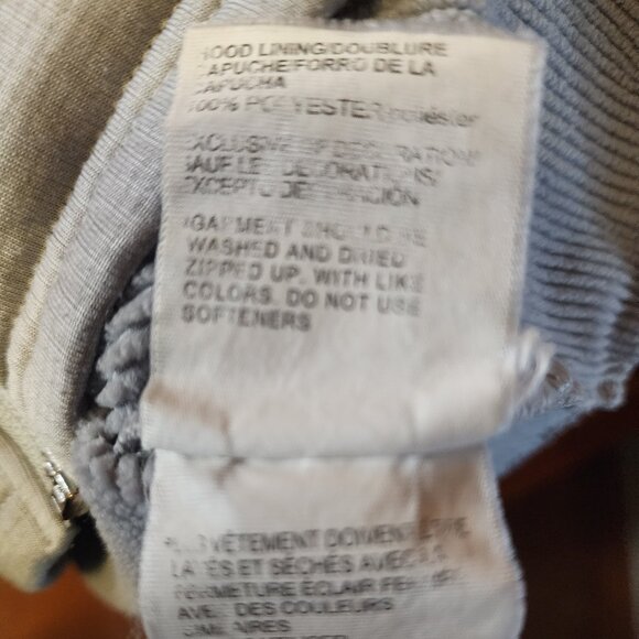 Men's 2XL Under Armour Coldgear Loose Gray Lined Full Zip Hooded Jacket - Picture 9 of 10